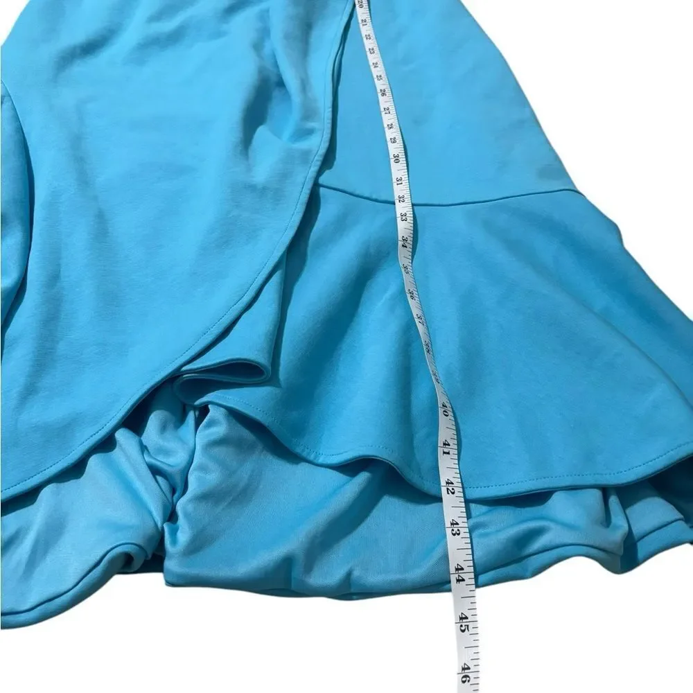 Fehaute Cowl Neck Ruched Cap Sleeve Sheath Midi Dress • Size 6 • - Picture 7 of 12